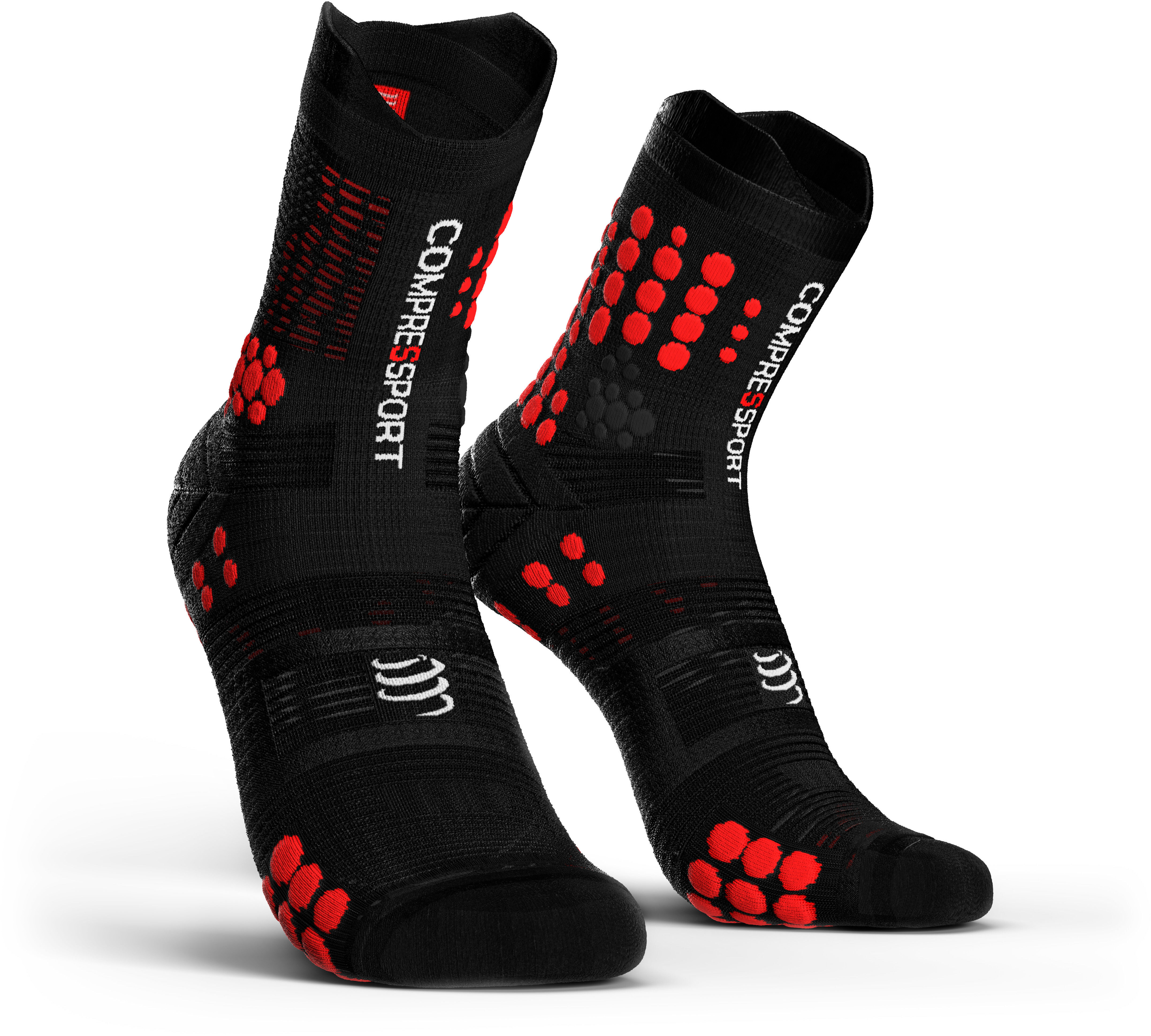 Compressport Pro Racing V3.0 Trail Socks black/red at addnature.co.uk